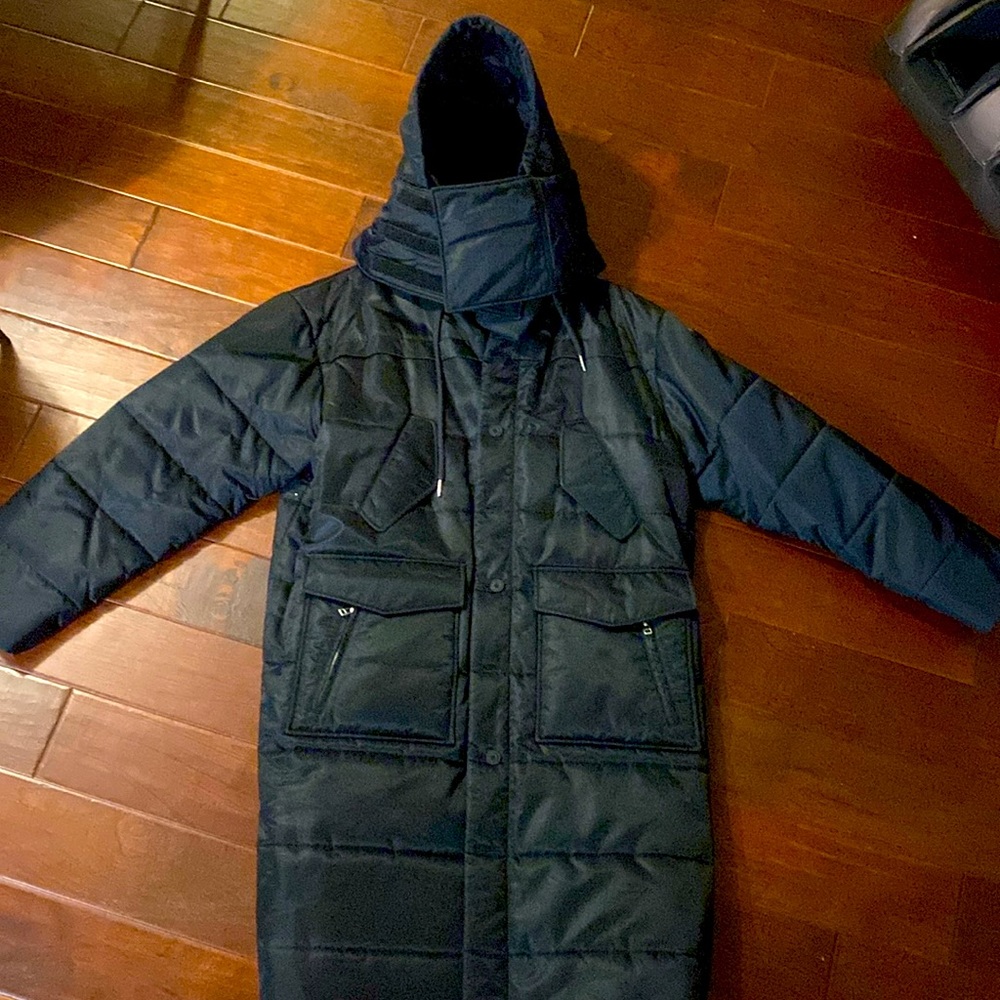 Helmut Lang Extra Large Long padding Black Polyamide